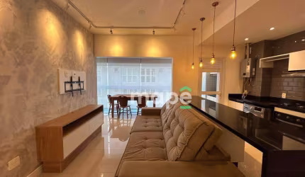 Apartamento com 1 dormitório para alugar, 57 m² por R$ 6.500,00/mês - Gonzaga - Santos/SP