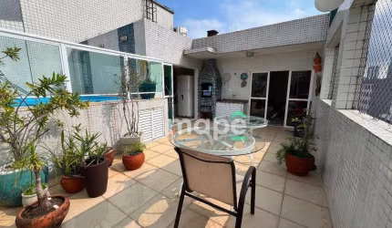 Cobertura com 4 dormitórios à venda, 254 m² por R$ 1.900.000,00 - Embaré - Santos/SP