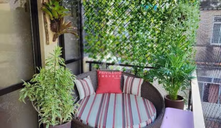 Lindo Apartamento à Venda na Tijuca: 2 quartos (1suíte); 3 banheiros; 2 vagas de garagem