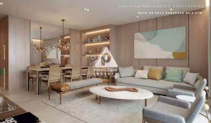 Lançamento residencial RG 33. Apartamentos de 2 a 3 quartos, com suíte, vaga na garagem, mais lazer exclusivo no Rooftop. A venda em Botafogo