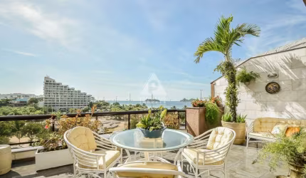 Cobertura duplex 326 mts Jardim Oceânico 4 suítes master hidromassagem closet vista livre praia Barra da Tijuca