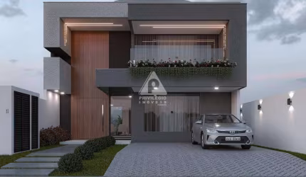 Casa triplex de 317m² em condomínio de luxo com 4 suites