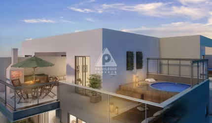 Prédio novo. Excepcional Cobertura Duplex, 4 quartos, 2 suítes, 2 vagas de garagem, mais infraestrutura completa, a venda no melhor da Freguesia.