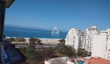 Apartamento 3 quartos, com vaga, mobiliado e vista mar, em Copacabana