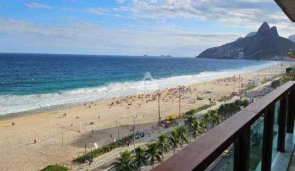 Apartamento na Vieira Souto, Vista Mar, Três suítes, 320m² e 3 vagas na escritura em Ipanema.