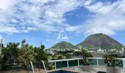 Cobertura com 5 suites, vista Lagoa e Corcovado no JB, 470m²