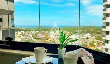 Apartamento reformado com vista mar, 2 quartos, 1 suíte, 1 vaga de garagem no Barra Bali