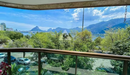 Apartamento reformado de 153m² na Lagoa com 3 suítes, vista Magnífica e 3 vagas