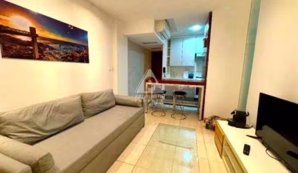 Quarto e sala com vaga escriturada no Quadrilátero de Ipanema