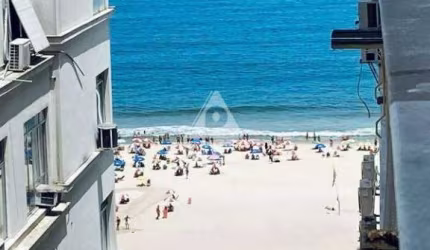 Espetacular apto reformado com vista lateral mar!