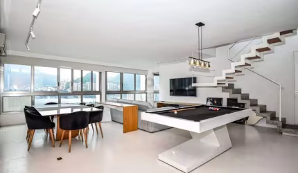 Cobertura, 2 quartos, suíte, churrasqueira, piscina, 210 mts, 1 vaga de garagem, vista para Lagoa e Cristo, em Ipanema.