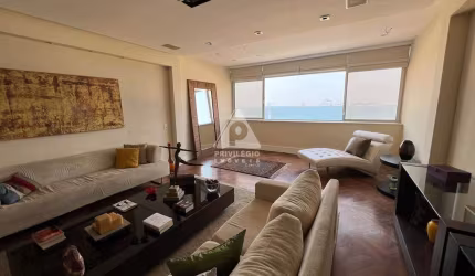 Apartamento vista mar com 3 suítes na Vieira Souto