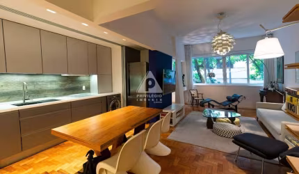 Apartamento impecável na primeira quadra do Leblon com 3 suítes à venda, 104 m² por R$ 3.500.000 - Leblon - Rio de Janeiro/RJ
