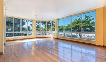 4 quartos, 2 suites, DPE, 2 vagas, 210m2 com vista praia e mar no Leblon.