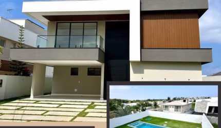 Casa NOVA 5 suítes no Alphaville litoral Norte 1