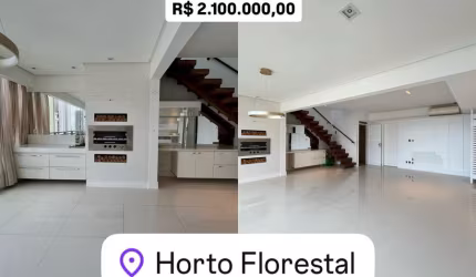 Apartamento Duplex com Vista Mar no Horto Florestal – 3 Suítes | 185 m²