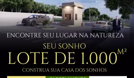 TERRENOS DE 1000 METROS EM ARAÇOIABA DA SERRA