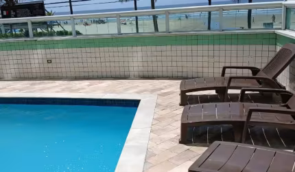 LINDO APARTAMENTO PÉ NA AREIA VISTA MAR