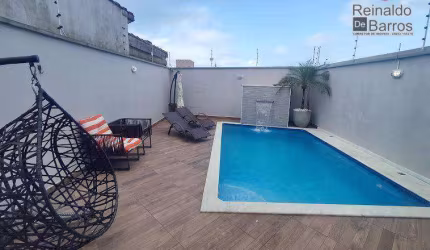 Casa Sobreposta Alta 75 m² - piscina e churrasqueira , próximo da praia em Itanhaém