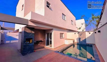Sobrado com 3 dormitórios à venda, 102 m² por R$ 585.000,00 - Balneário San Marcos - Itanhaém/SP
