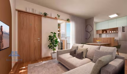 Apartamento com 2 dormitórios à venda, 40 m² por R$ 263.000 - Forquilhas - São José/SC