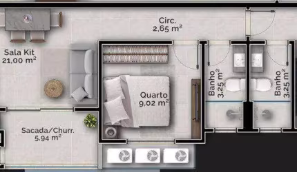Apartamento com 2 dormitórios à venda, 67 m² por R$ 707.000,00 - Carvoeira - Florianópolis/SC