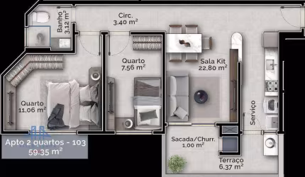 Apartamento à venda, 59 m² por R$ 620.000,00 - Carvoeira - Florianópolis/SC