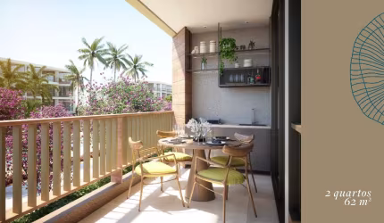 Apartamento 2 Quartos Beira Mar Praia dos Carneiros | Padrão Moura Dubeux