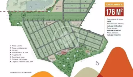 terreno lote a venda 176 metros  alamedas são josé codigo: 111250