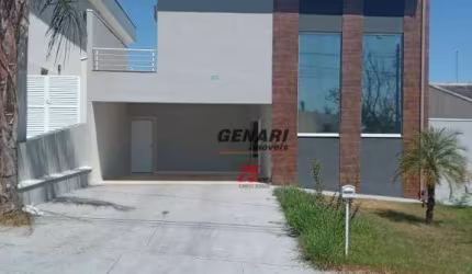Sobrado com 3 dormitórios para alugar, 201 m² por R$ 7.724,06/mês - Jardim Reserva Bom Vive - Indaiatuba/SP