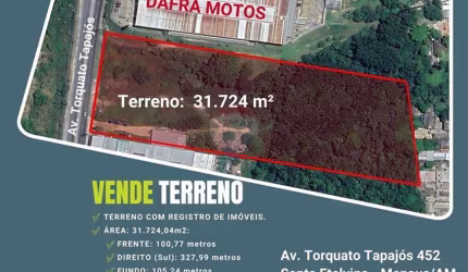 Terreno à Venda na Av. Torquato Tapajós – Santa Etelvina, Manaus/AM – Oportunidade Exclusiva para Investidores, Empresas e Incorporadoras
