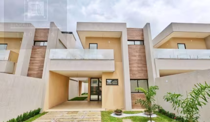Bela casa solta em rua privativa à venda no Eusébio - 4 suítes - Prox CE-040