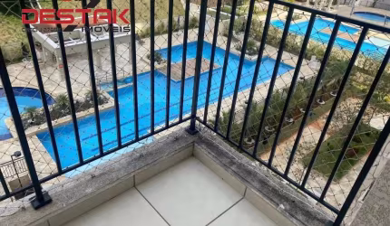Apartamento A Venda No Flex I, Andar Alto e Linda Vista Para As Piscinas.