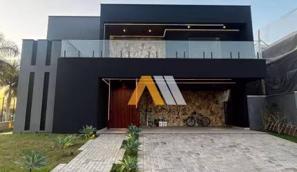 Casa de esquina com 5 suítes em construção Alphaville Nova Esplanada IV