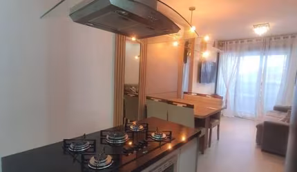 Apartamento vista mar, na Avenida Caravelas, 2 quartos Mobiliado à venda no Contemplare Residence na Praia Grande, Governador Celso Ramos Santa Catarina.