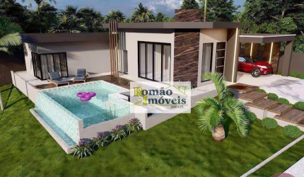Casa Térrea com 03 Suítes à venda, 204 m² por R$ 1.900.000 - Condomínio Shambala III - Atibaia/SP