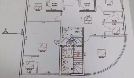 Prédio comercial, 1029m² de área construída, para locação