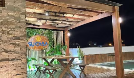 DUPLEX COM 04 SUÍTES A VENDA EM CONDOMÍNIO FECHADO À BEIRA MAR DE SÃO MIGUEL DO GOSTOSO