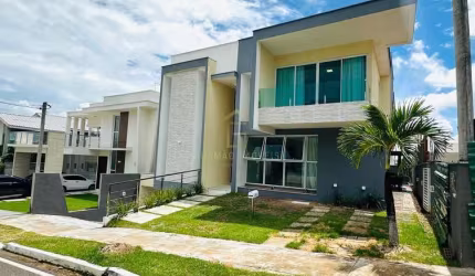 Casa em condomínio semi-mobiliada medindo 312 m², com 05 quartos ? Parque do Jiqui, Parnamirim/RN