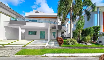 Casa em condomínio mobiliada para venda de 355 m², com 05 suítes ? Parque do Jiqui, Parnamirim/RN