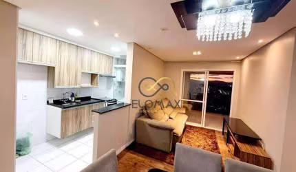Apartamento Semimobiliado  com 2 quartos para alugar, 68 m² por R$ 4.424/mês - Jardim Flor da Montanha - Guarulhos/SP