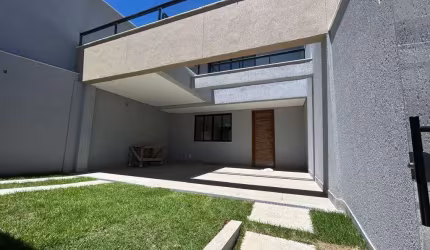 CASA GEMINADA DE TRÊS QUARTOS NO BAIRRO VILA CLORIS