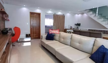 Sobrado para aluguel, 3 quartos, 3 suítes, 8 vagas, Vila Assunção - Santo André/SP