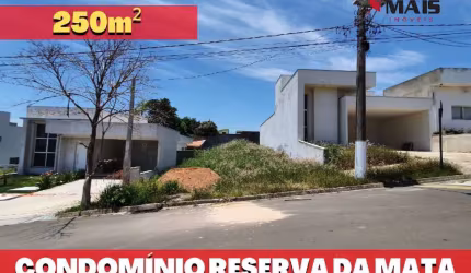 Lote Terreno no Condomínio Reserva da Mata 250m² - Monte Mor