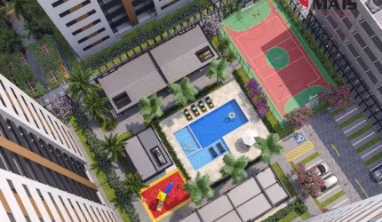 HM Maxi Campinas, 64,49m², 3 dormitórios, suíte, varanda com churrasqueira