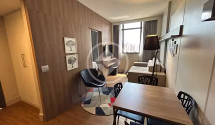 Apartamento de 1 dormitório no Batel, andar alto, mobiliado e decorado. codigo: 93822