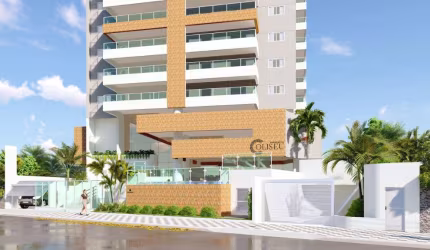 Lindo Apartamento para venda possui 75 metros quadrados com 2 quartos, prédio frente ao mar em Mongaguá