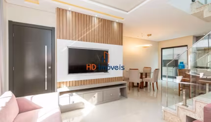 Sobrado em Condomínio, Espaço Gourmet, 3 Quartos (Suíte), 121,53m2 no Boqueirão