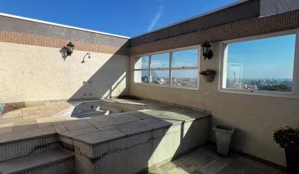 Cobertura completa com jacuzzi, sauna, suíte e móveis planejados!