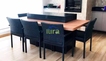 Apartamento Duplex à venda de 138m², 3 dormitórios sendo 2 suítes, sacada gourmet, 2 vagas de garag
